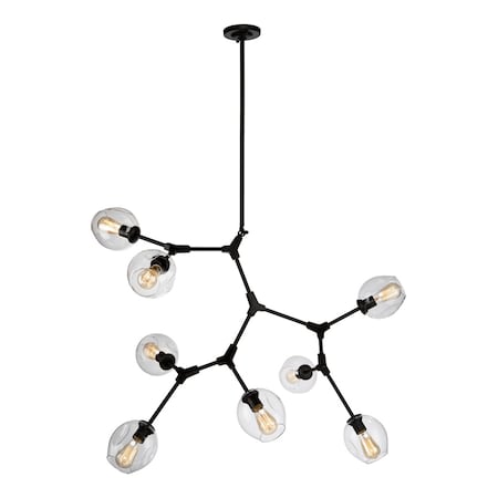 Artcraft Organic JA14028BK 8 Light Chandelier JA14028BK